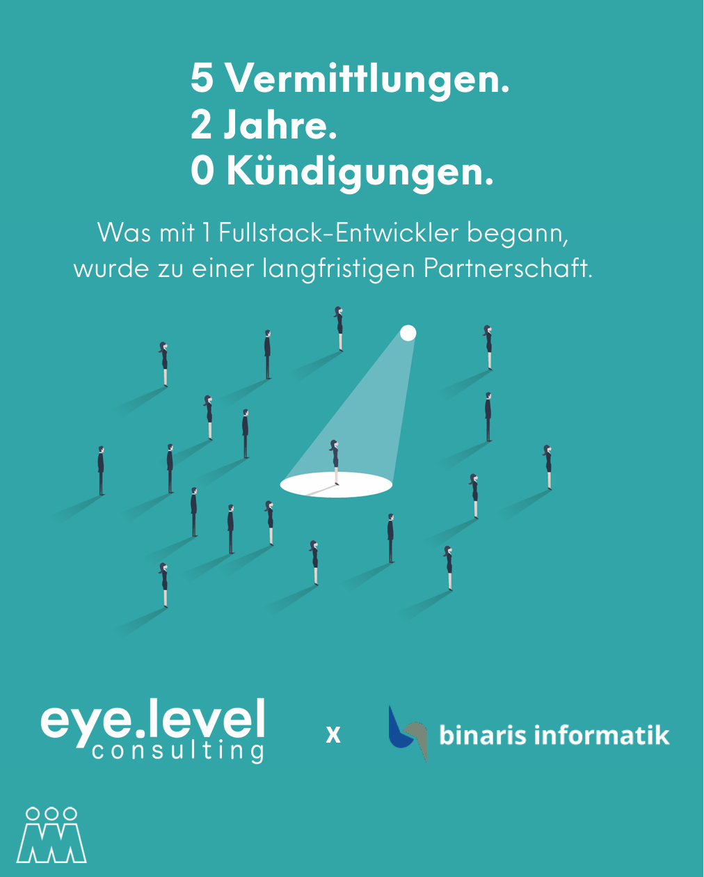 5 Vermittlungen, 0 Kündigungen: Erfolgreiches Recruiting in 2 Jahren mit binaris